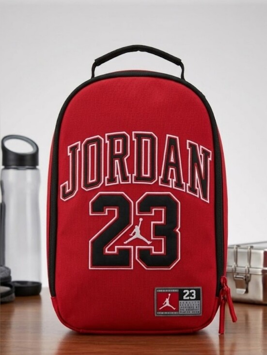 Jordan Other - 🔥NEW! Jordan Nike Air Jordan Jersey 23 Zip Insulated Lunch Bag Box NWT